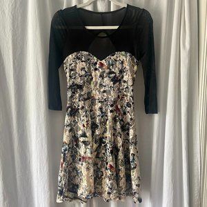 Material Girl Medium Mesh and Lace Dress